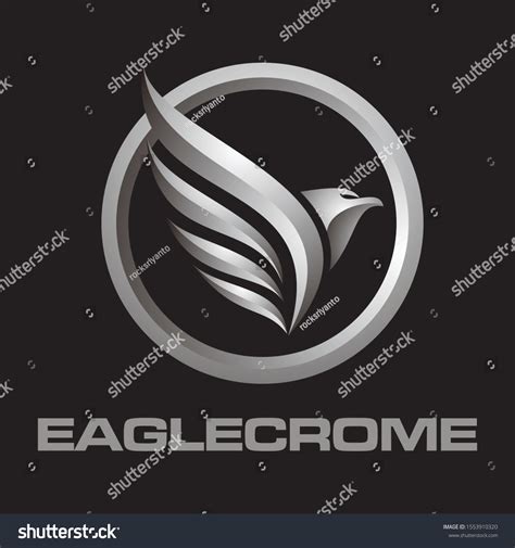 Eagle Circle Silver Logo Icon Vector Stock Vector (Royalty Free ...