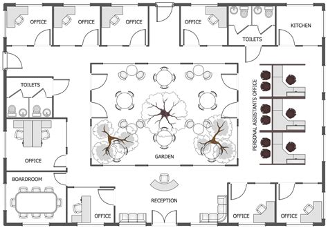 Office floor plan, Office layout plan, Office plan