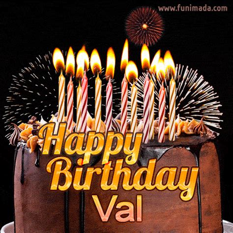 Happy Birthday Val GIFs - Download on Funimada.com