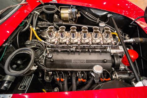 Ferrari 250 GTO the 12-cylinder engine - Photographic print for sale