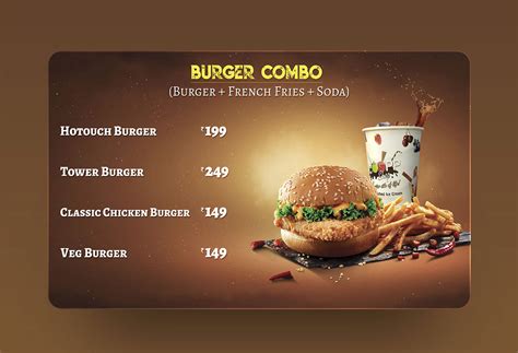 Eye catching restaurant tv menu & Theater Screen slides :: Behance