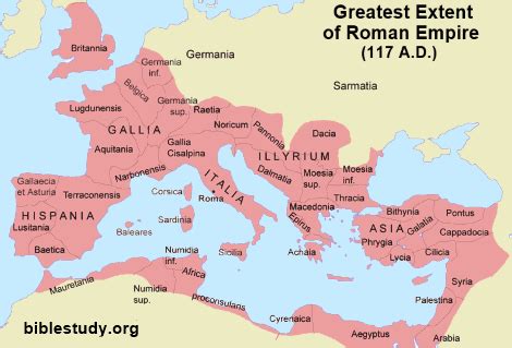 Ancient Roman Empire Map - Ancient Information