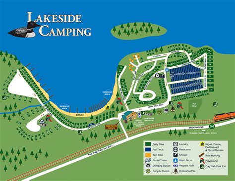 Lakeside Camping :: Site Map & Rules