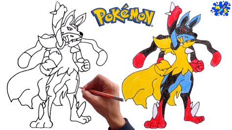 Step By Step How To Draw Mega Lucario From Pokemon | The Best Porn Website