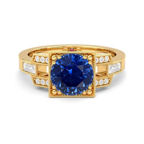 Artemis | 18ct Yellow Gold pavé style engagement ring | Taylor & Hart