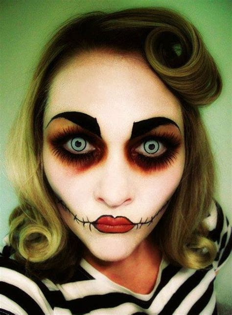 13 Maquillajes de muñeca diabolica para Halloween