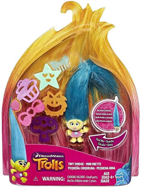 Trolls Hair Raising Tiny Smidge Figure Hasbro Toys - ToyWiz