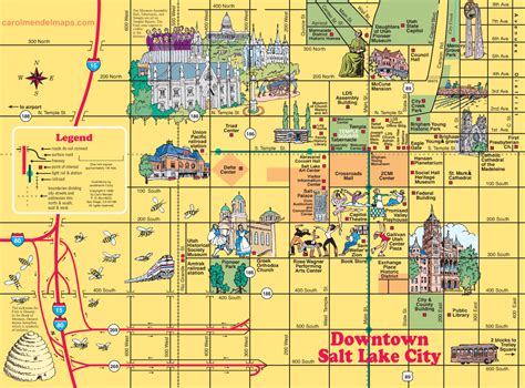 Salt Lake City Printable Map - Free Printable Templates