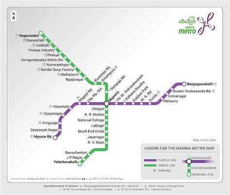 Namma Metro (Bengaluru) Student Kalagouda Patil designs the map