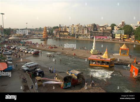 Panchvati, a ghat at Godavari river bank, Nashik, Maharashtra, India ...