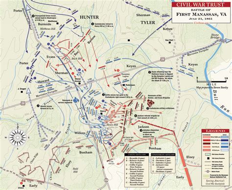 First Battle of Manassas 1st Battle of Manassas Campaign Map