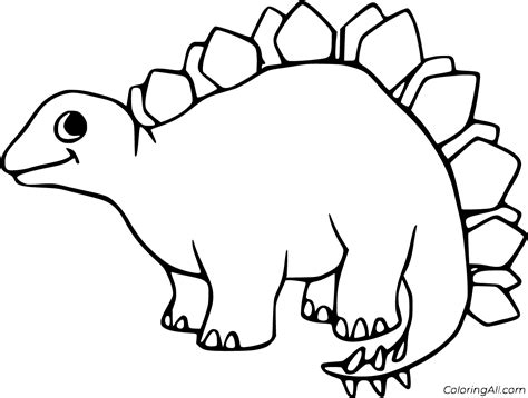 Stegosaurus Coloring Pages (41 Free Printables) - ColoringAll