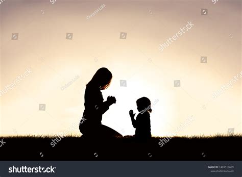 3,159 Families praying silhouette Images, Stock Photos & Vectors ...