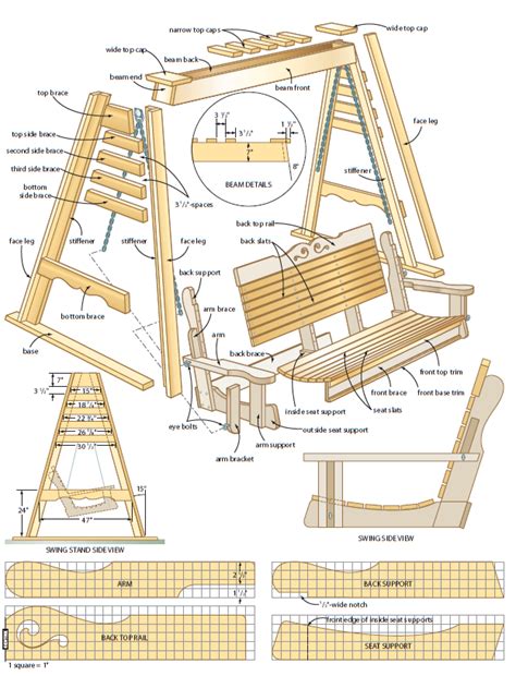 Free Twin Bed Porch Swing Plans Pdf Woodworking Plans