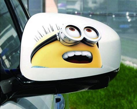 minion car decals - Google Search | Car mirror sticker, Waterproof ...