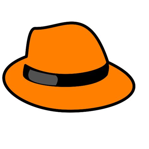 Orange Hat Clip Art at Clker.com - vector clip art online, royalty free ...