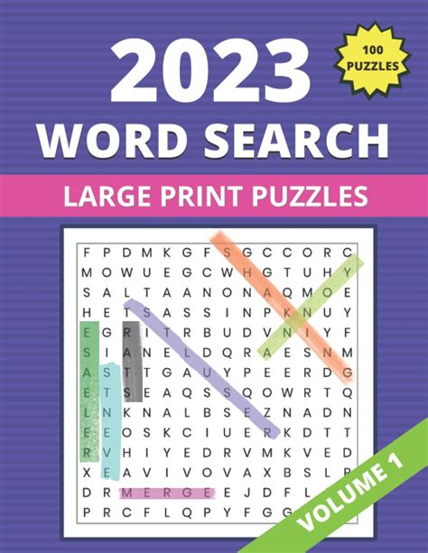 2023 Large Print Word Search Puzzle Book: Large Print Puzzles for ...