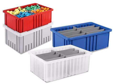 Plastic Divider Boxes, Grid Containers in Stock - ULINE