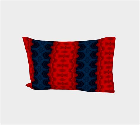 Red & Blue Bed Pillow Sleeve | Pillows sleeve, Blue bed pillows, Blue ...