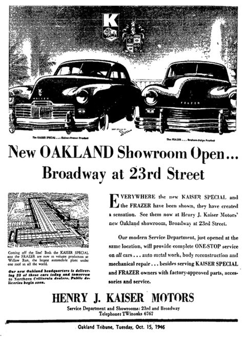 Kaiser-Frazer dealerships - Oakland - LocalWiki