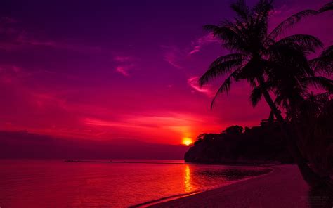 Thailand Beach Sunset HD Desktop Wallpaper | #Wallpapers | Free HD ...