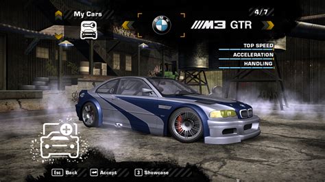 NFSMods - BMW M3 GTR (Race) Extended Customization