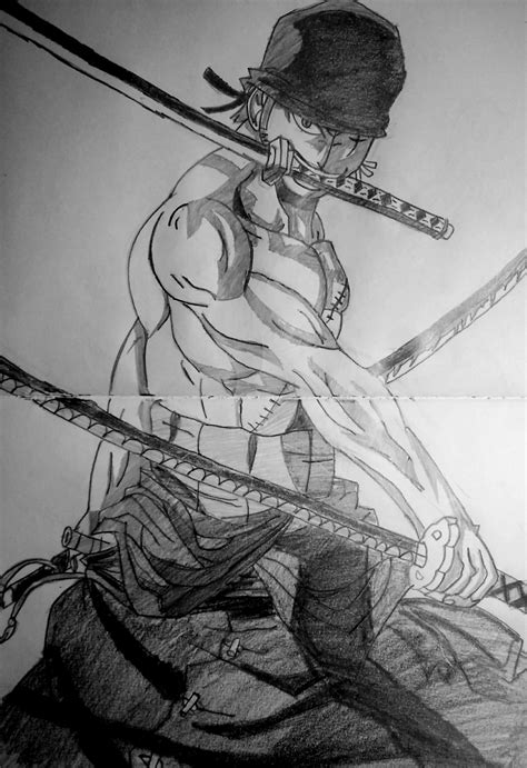 Zoro Sketch at PaintingValley.com | Explore collection of Zoro Sketch