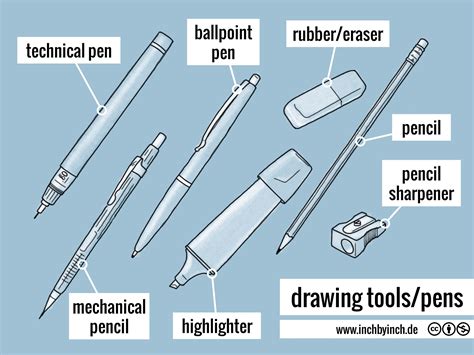 List Of Drawing Utensils