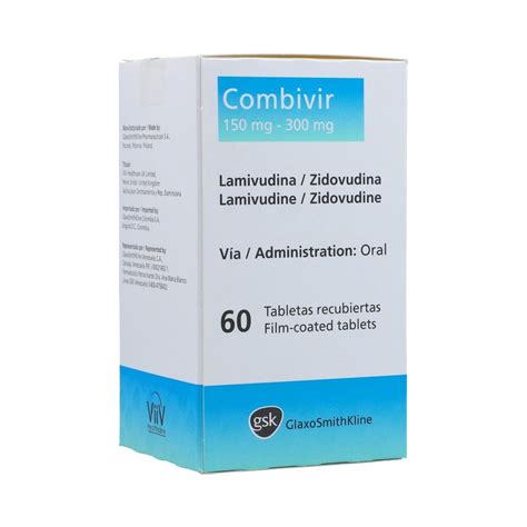 Combivir Tabletas Recubiertas 150Mg+300Mg Caja X 60 | Los expertos en ...