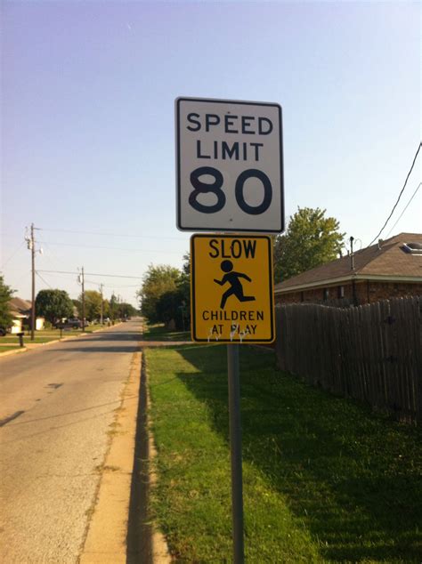 80 mph speed limit in a kid zone.. Interesting. Speed Limit, Kids Zone ...