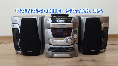 Panasonic SA-AK66 5-Disc CD Player And Dual Cassette Deck Stereo Sound ...