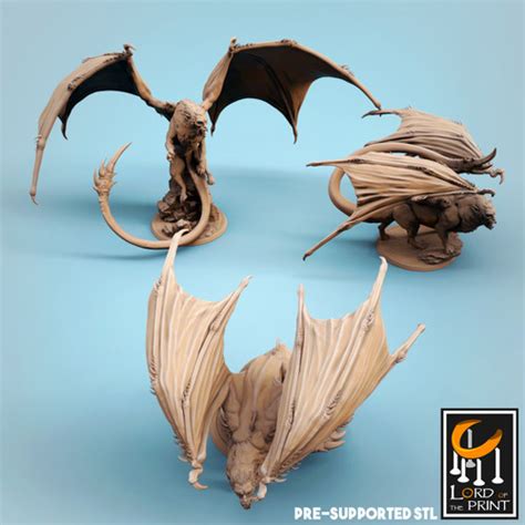 Manticore Miniature - Large Monstrosity - Lord of the Print - D&D 5e ...