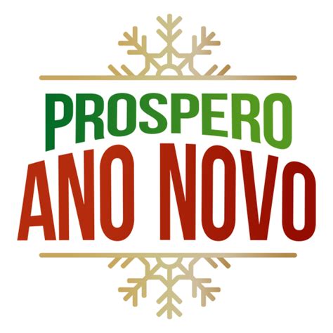 Design PNG E SVG De Letras Próspero Ano Novo Para Camisetas