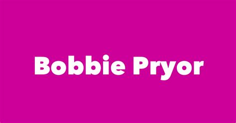 Bobbie Pryor - Spouse, Children, Birthday & More