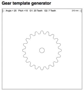 Design custom gears with Gear Template Generator app