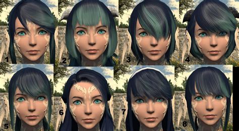 Check Unique Hairstyles in FFXIV