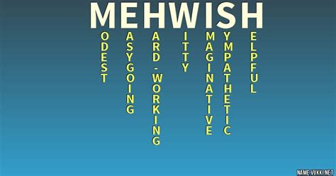 The meaning of mehwish - Name meanings