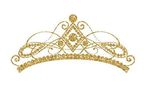 Premium Vector | Glittering diadem. golden tiara isolated on white ...