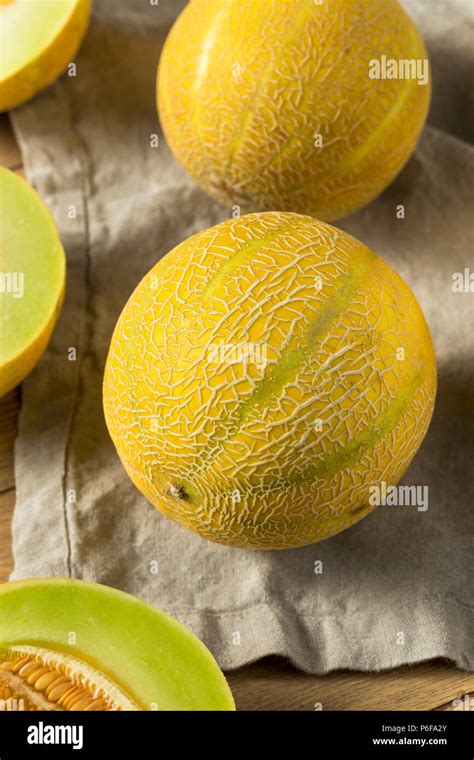 Raw Organic Lemon Drop Melon Ready to Eat Stock Photo - Alamy