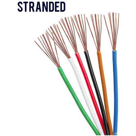 Stranded Wire 22 AWG 1 Meter Electrical Copper Cable LED Audio DIY ...