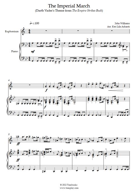 Free sheet music EUPHONIUM - March - Download PDF, MP3 & MIDI