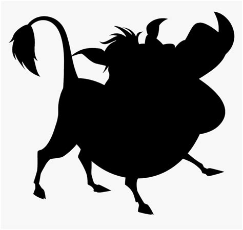 Pork Silhouette - Lion King Pumbaa Png, Transparent Png , Transparent ...