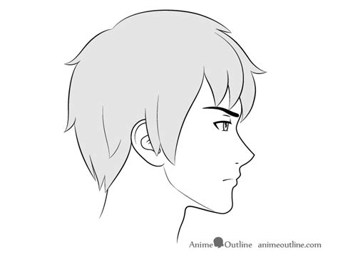 How to Draw Anime Male Facial Expressions Side View - AnimeOutline