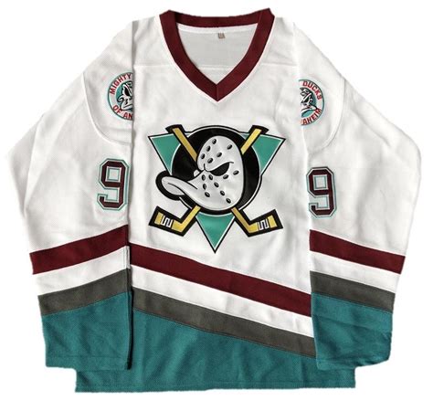 Youth Mighty Ducks Movie Ice Hockey Jersey White – Jersey Junkiez