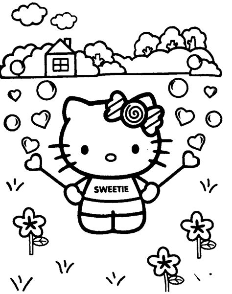 Free Printable Hello Kitty Coloring Pages For Kids