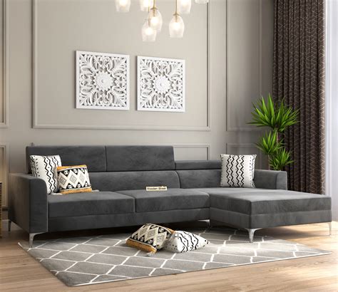 L Shaped Sectional Sofa India | Baci Living Room