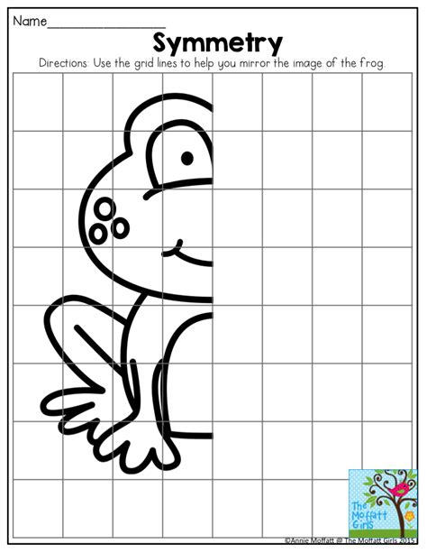 Symmetry Practice- Second grade students love this activity. It is ...