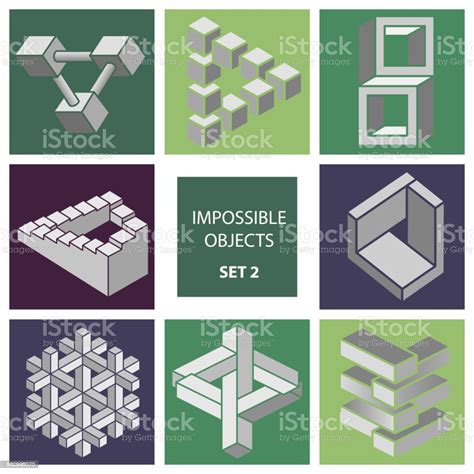 Impossible Objects Set 2 Stock Illustration - Download Image Now ...