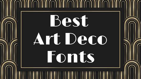 Best Art Deco Fonts - Blogging Guide