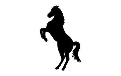 Horse Rearing Silhouette at GetDrawings | Free download